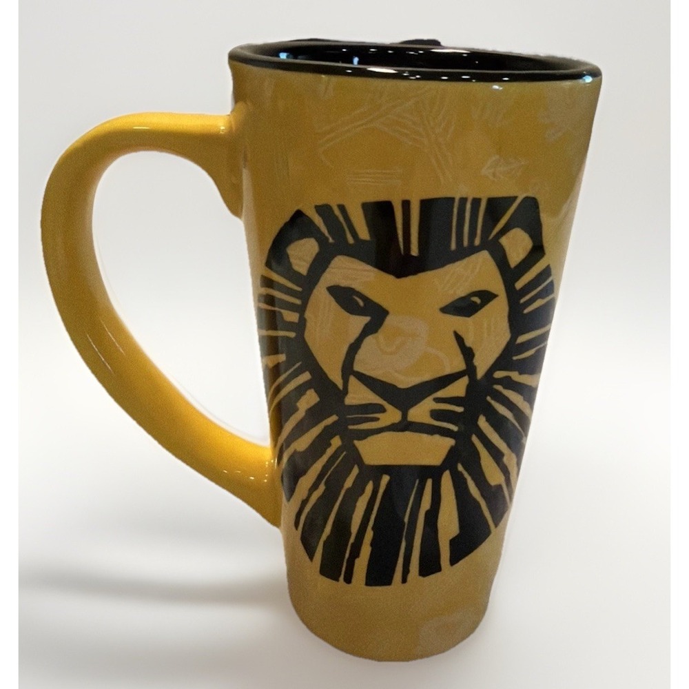 Disney The Lion King Simba Mug Tall Yellow Latte Coffee Mug Ceramic Nostalgia